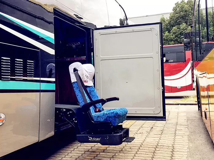 Principe de fonctionnement des sièges d'autobus pivotants