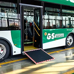 Rampes de fauteuil roulant de bus