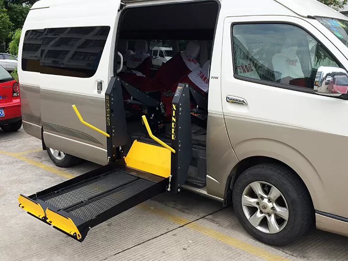 Principe de fonctionnement de l'ascenseur en fauteuil roulant Van